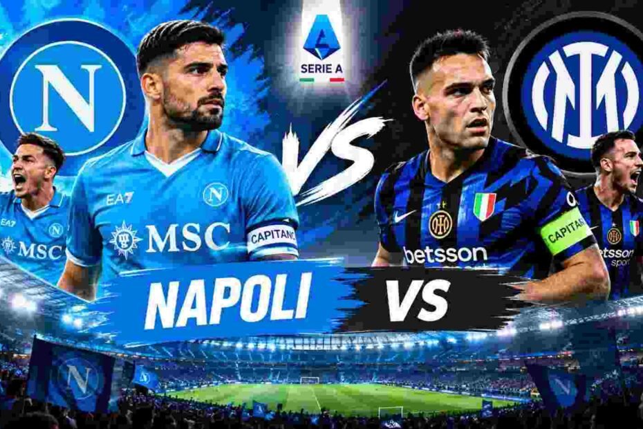 Napoli vs football match preview with players and stadium
