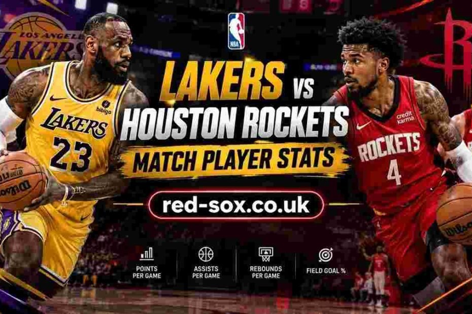 Lakers vs Houston Rockets Match Player Stats featuring key NBA players and game statistics